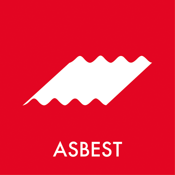 Klistermærke – Asbest