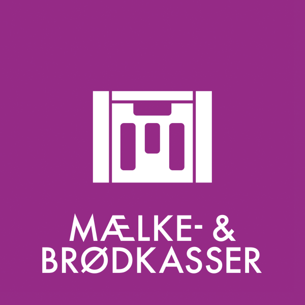 Klistermærke – Mælke- og brødkasser