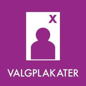 Valgplakater klistermærke til affaldssortering